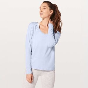 Lululemon Meant to Move Long Sleeve NWT Heathered Cool Breeze
